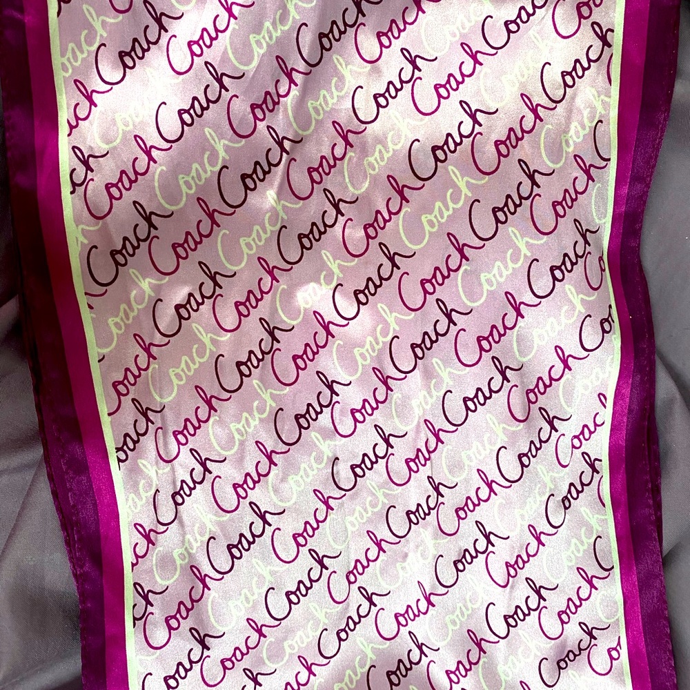 Coach silk scarf